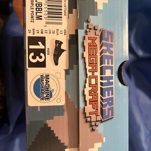 Skechers Mega-Craft Kids' Black and Blue Sneakers